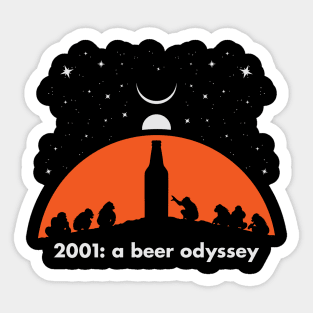 2001: a beer odyssey Sticker